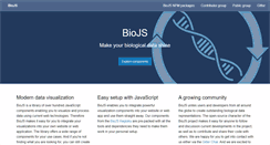 Desktop Screenshot of biojs.net